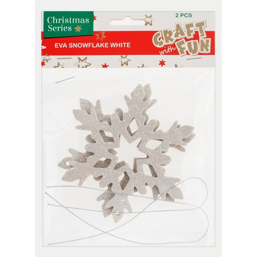 SCHIUMA DECORATIVA BN EVA CIONDOLO FIOCCO DI NEVE CRAFT CON DIVERTIMENTO 438613